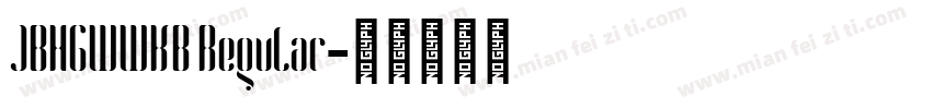JBHGWWKB Regular字体转换